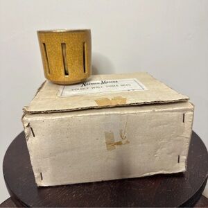 Neiman Marcus Coffee Mug Double Wall Soma Mug Made In Japan Set Of 4